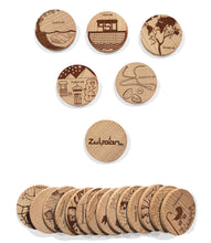 Load image into Gallery viewer, Story Magnets of Prophets named in the Qura'an. Sample of product. Islamic Educational toy.